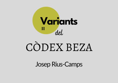 Pròleg dels Fets dels Apòstols. Ascensió de Jesús // II Variant CB